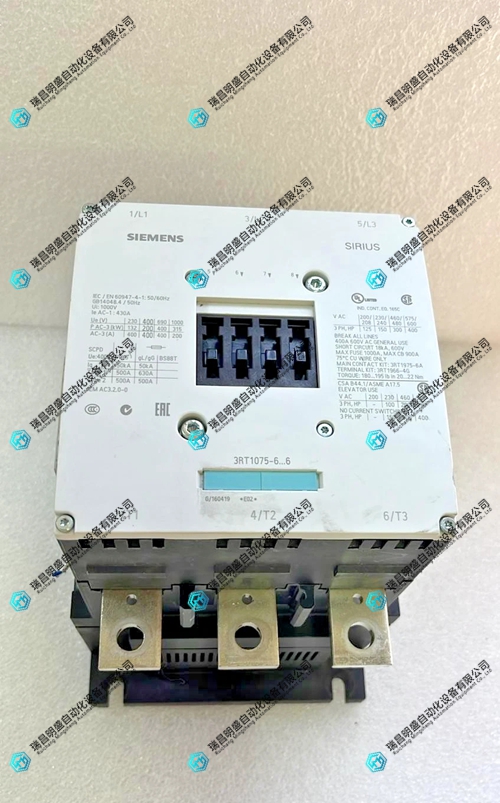 SIEMENS 3RT1075-6AM36 磁性接触器